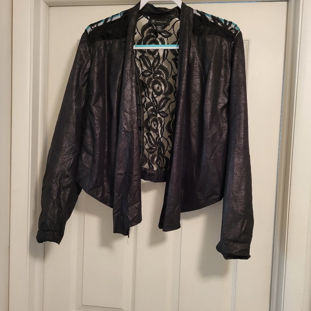I.N.C. | Faux Suede Lace Cardigan